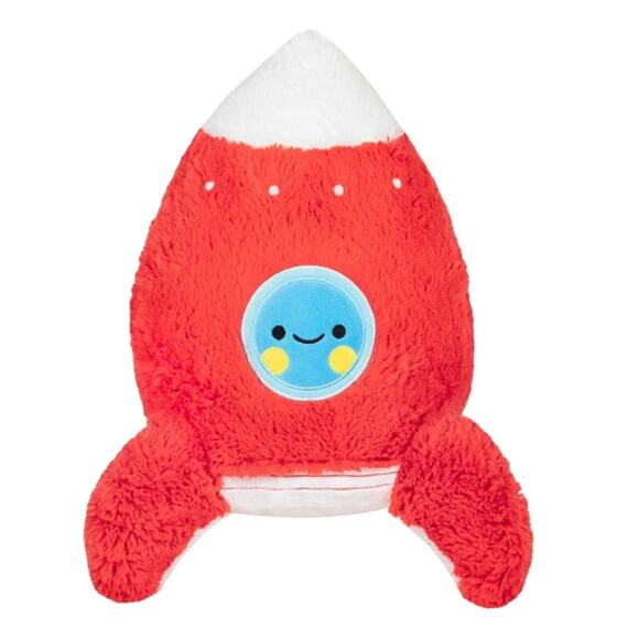 SQUISHABLE Large 18" RETIRED Red‎ Rocket Space Ship Stuffed Plush Celestials EUC - Picture 1 of 9